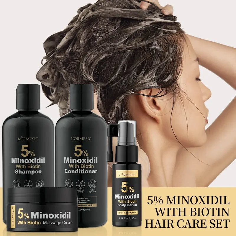 KORMESIC 5% Minoxidil Shampoo and Conditioner