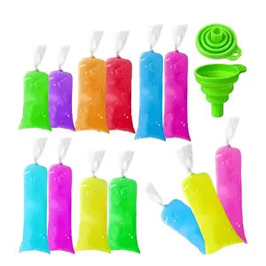50pcs Food Grade Popsicle Bags, Homemade DIY Disposable Self-Sealing Stick Ice Cream Bags, Perfect for Home Use & Party Favors