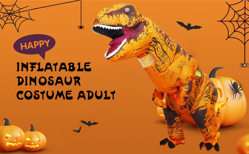 Inflatable Dinosaur Costume Adult Trex Costume Adult Blow up T-Rex Costume Halloween Costumes for Women