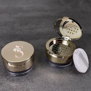 Portable Cylindrical Makeup Puff Box with Built-in Mirror, Durable Powder Puff Case Holder with Cosmetic Puff, Ideal Beauty Tool for Women, Makeup Accessories Organizer