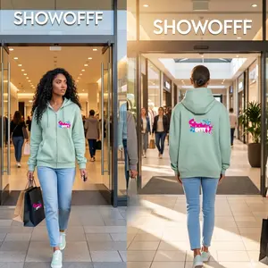 ShowOFFF Unisex Fleece Zip Hoodie