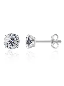 Hypoallergenic G23 Titanium Earrings, F136 Implant Grade Pure Titanium, Sensitive Ears Jewelry with Birthstone Crystals Cz Simulated Diamonds
