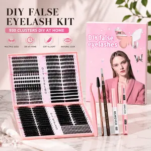 2026 New Upgrade Lashes with Ultra-Dense, Lashes KitWaterproof, Long-Lasting Lashes | Flora | Natural Daily,Volume Style | Beginner-Friendly Lashes for Flawless,Voluminous Look [Waterproof Long-Lasting LashExtension Kit Must-Have Clusters