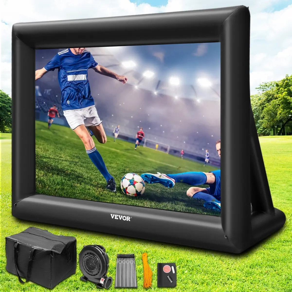 Vevor QTYPS20FT110V32ESV1 20 ft. Inflatable Movie Screen 20 ft. Inflatable Projector Screen