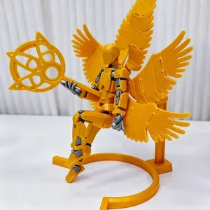 Completed Assembled Six-Winged Angel Doll Model, Joint-Movable Action Figure, Articulated Figures, Cool Mech Toy, Birthday Gift, Christmas Present