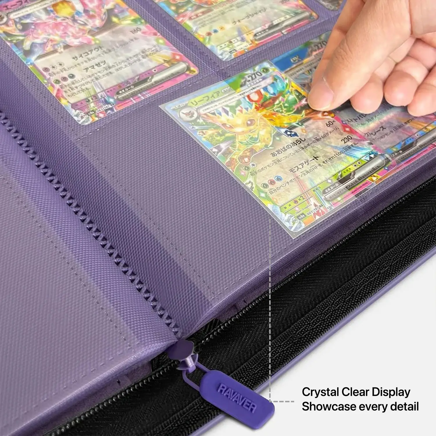 zip up trading card binder Amazon.com: Bright Creations Faux Leather Card Binder - 360 Side-Loading Trading  Card Binder - Baseball & Football Sports Storage - Professional Display  Cover for Trading Collections main image 1