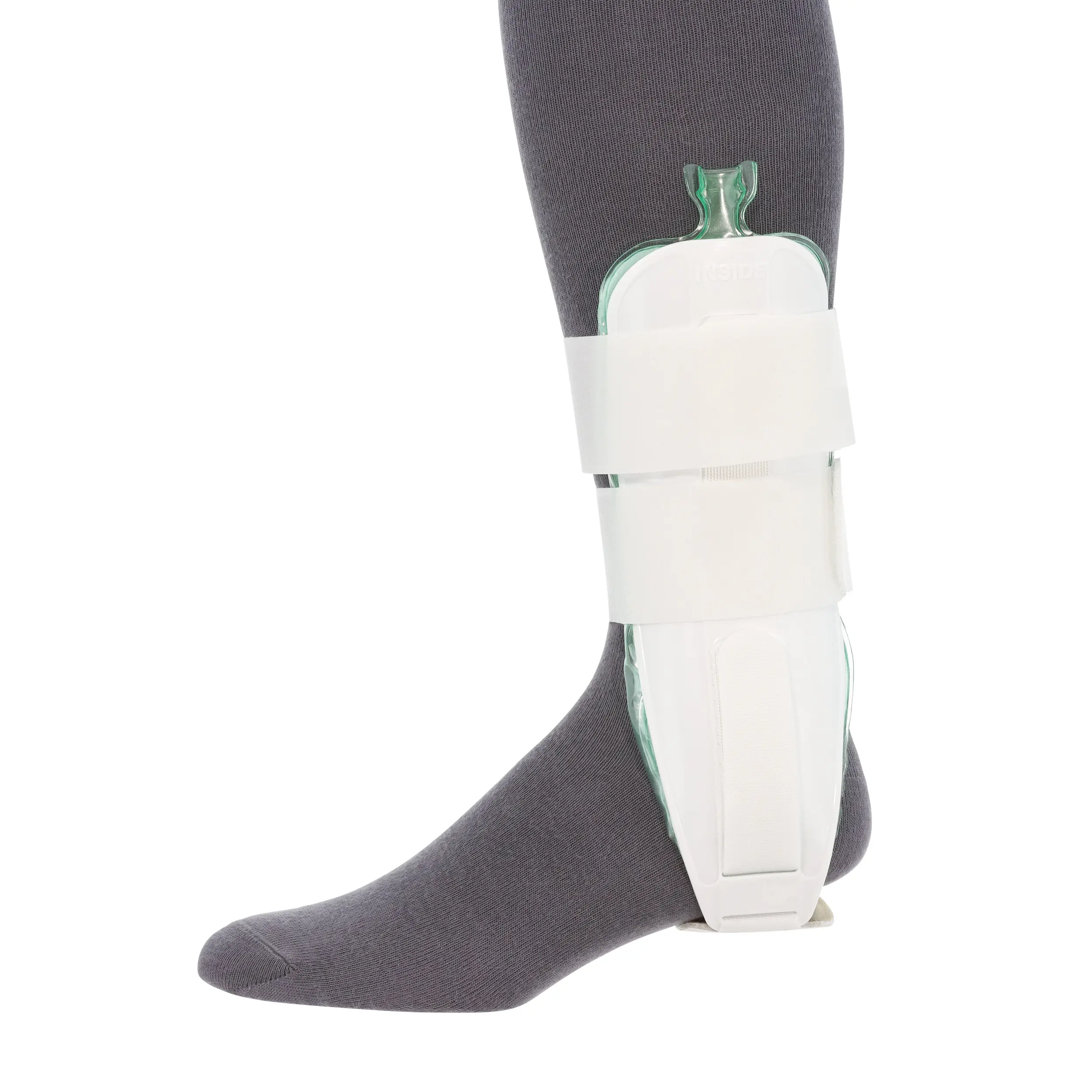 Air Stirrup Ankle Brace with Adjustable Compression for Sprains