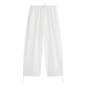 Drawstring Cotton Trousers