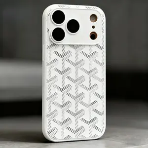 Designed phone case, made of luxurious Parisian houndstooth TPU material, suitable for iPhone accessories, durable protection for iPhone 17 Pro Max, 17 Air, 16, 15, 14, 13, and 12, including tempered glass screen protector.