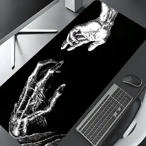 Hand Pattern Mouse Pad, Large Gaming Mouse Pad, Aesthetic Desktop Decoration Protective Pad, Non-slip Rubber Pad, Suitable for Laptop, Desktop Computer Games