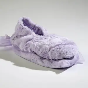 Lavender Spa Footies in Plush 'Lavender Cloud' fabric