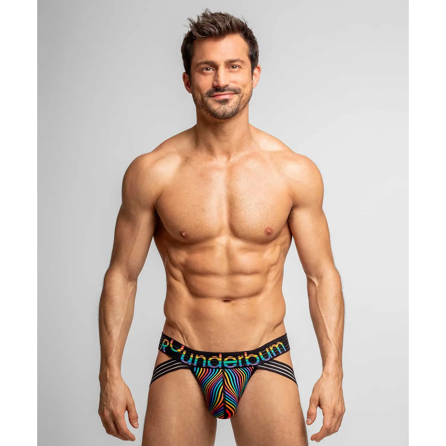 Rounderbum WAVEFORM PRIDE Lift Jockstrap for Men Bamboo S-XL