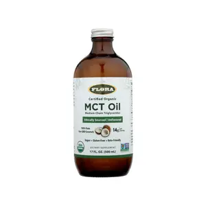 Flora Health MCT Oil Organic Energy Boost, C8 Caprylic & C10 Capric Acids, Keto, Kosher