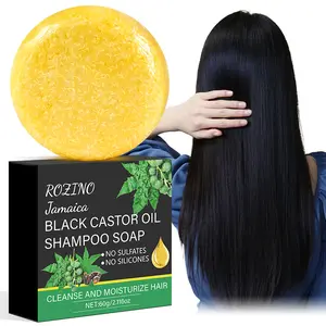 Jamaica Black Castor Oil Shampoo Soap (60g), Without Sulfates and Silicones, Cleanses and Moisturizes Hair, Bringing a Gentle and Effective Hair Care Experience to Hair