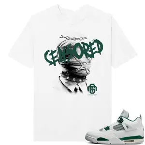 Jordan 4 Oxidized Green Sneaker Match Tees Shirt White Censored  Sweatshirt  Hoodie