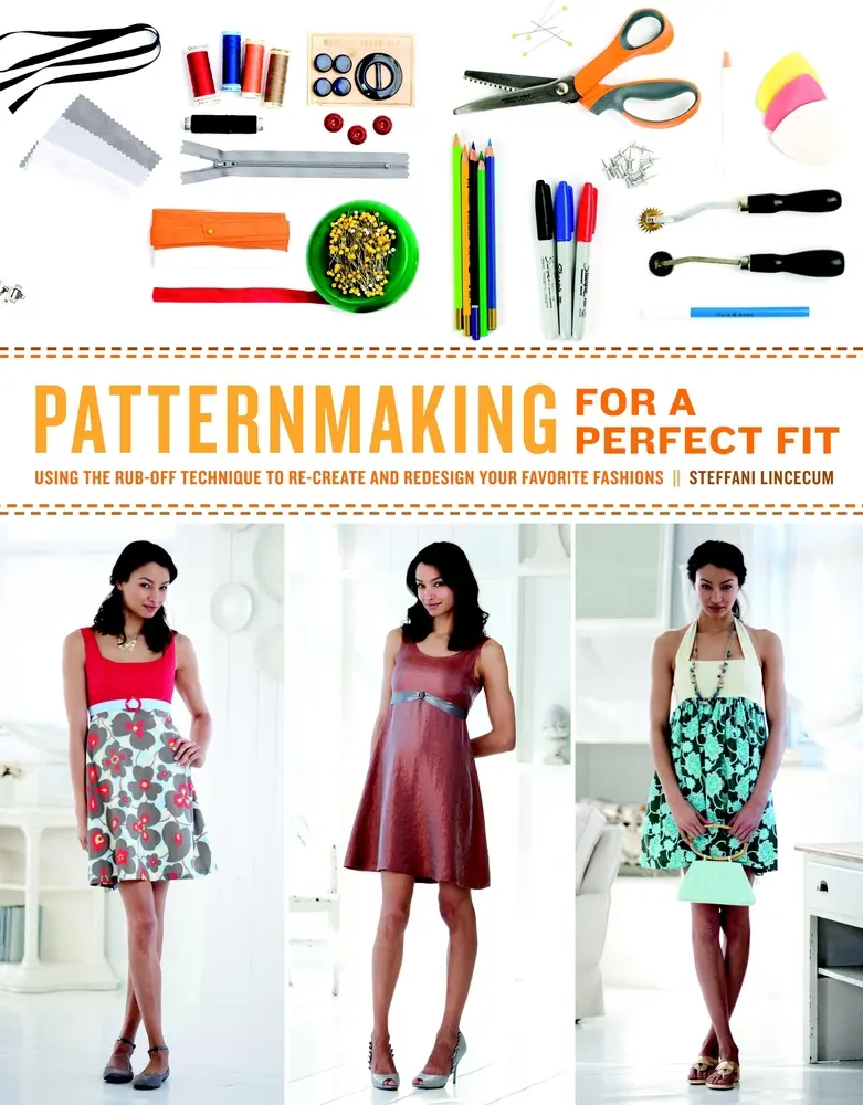 USED Book - Patternmaking for a Perfect Fit: Using the Rub-Off Technique to Re-Create and Redesign Your Favorite Fashions by Lincecum, Steffani (Paperback) - english