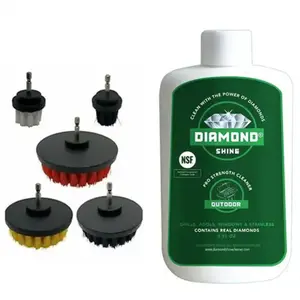 4-Piece Drill Brush Set & BBQ Grill & Outdoor Cleaner