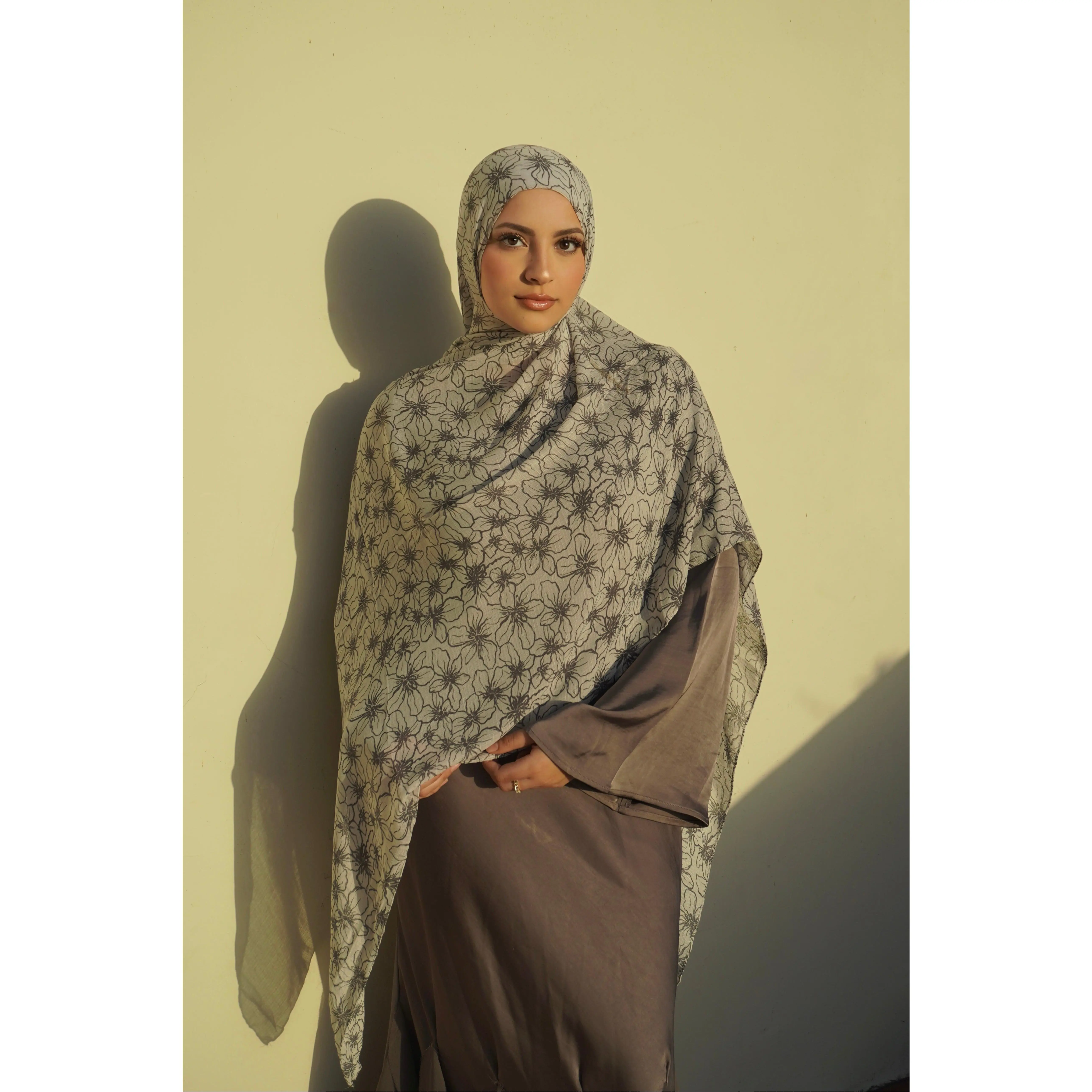Sesame Milk - Printed Hijab