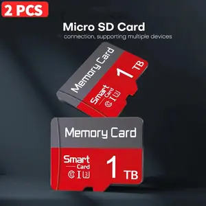 [2 Pack x 1 TB] TF / SD Memory Card with Adapter, Compatible with Mobile Gaming Consoles, Smartphones, Cameras, Micro SD Card Tablets, PSP Games, and More Micro TF Surveillance Systems