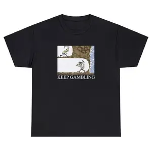 Keep Gambling T Shirt Funny Poker Night Gamble Parlay Meme Drinking Casino Tee Streetwear Top