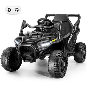 Hikole 24 Volt Ride On Toys for Boys，24V UTV Power Wheels with Remote Control for Parent，2WD/200W*2 Electric Car for Big Kids Gift，3 Speeds，Soft Start Shock，Bluetooth，Led Lights，Safety Belt
