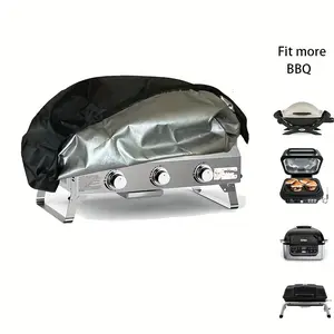 1pc Outdoor Grill Cover, Garden BBQ Cover, Outdoor BBQ Accessories, Ideal for Home Use.