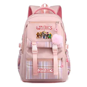 2026 New ROBLOX College Style Ins Game Printed Backpack Large Capacity Casual School Bag