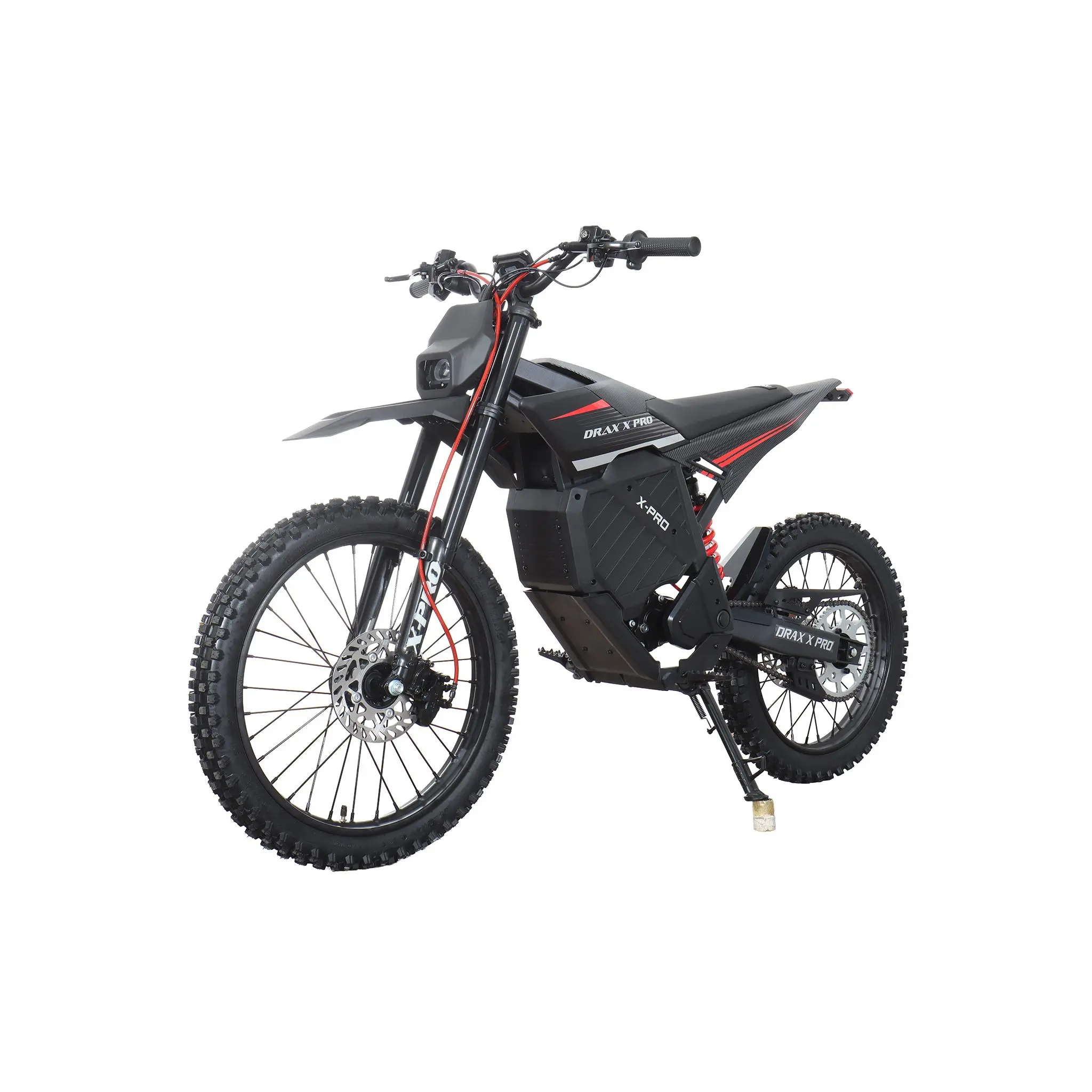 X-PRO DRAX X Pro Electric Dirt Bike - 6600W, 72V/30AH, 19 inches/17 inches Wheels, Front LED Light, 148 lb Capacity, Off-Roading for Teens, 13+ Years, Mid-Drive Motor, 19” Front, 17” Rear, Bikes, E-Bikes