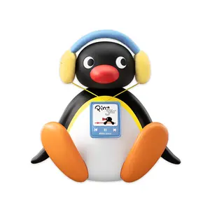 MARTUBE Pingu Shake-Head Portable Bluetooth Speaker Cute Penguin Wireless Mini Speaker Bobble Head Pingu Merch Adorable Gift Fun Desk Decor Birthday Gift Retro Small Portable Audio Sound System for Kids Friends Women Men Home Bedroom Office