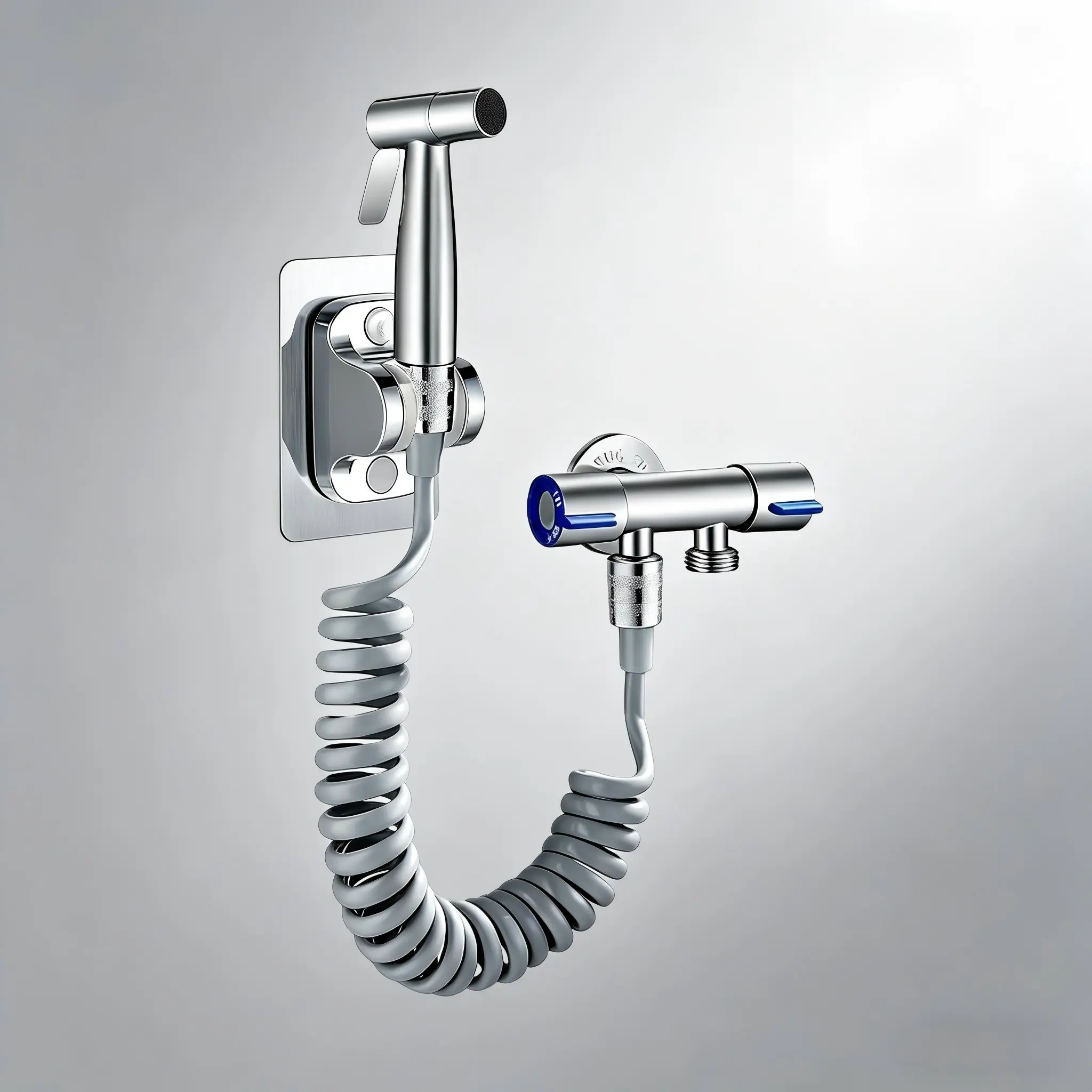 High Pressure Handheld Bidet Spray Kit Modern Bidet Sprayer Wall Mount Bathroom Sprayer with All Fittings Multi-use Water Sprayer for Personal Care Pet Cleaning Garden Use Toilet Bidet Sprayer
