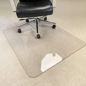 [Upgraded Version]  Clear 1/5" Thick " x 35" Heavy Duty Hard Chair Mat, Can be  on Carpet or Hard Floor