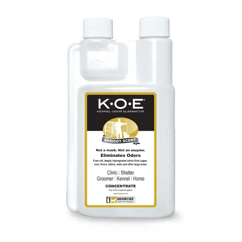 K.O.E. 16oz Concentrate - Kennel Odor Eliminator - Non-Enzymatic Formula, KOE (Apricot, Frost, Fresh or Original Scent) 16 oz Pint