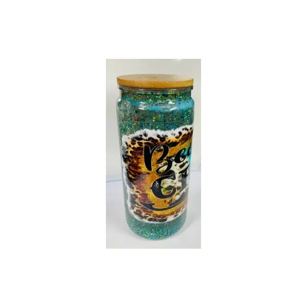 Glitter Tumbler - Decorative Bottle with Glitter Finish, Ideal for Drinking and Gift Giving - Drinkware