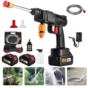 Cordless Electric High Pressure Water Spray Gun, Portable Car Washer and Cleaner Tool, Lightweight & Powerful for Vehicles, Gardens, Patios, and Outdoor Cleaning Washing– Proper Connection for Strong Flow, Fully Charge for Long-Lasting Power