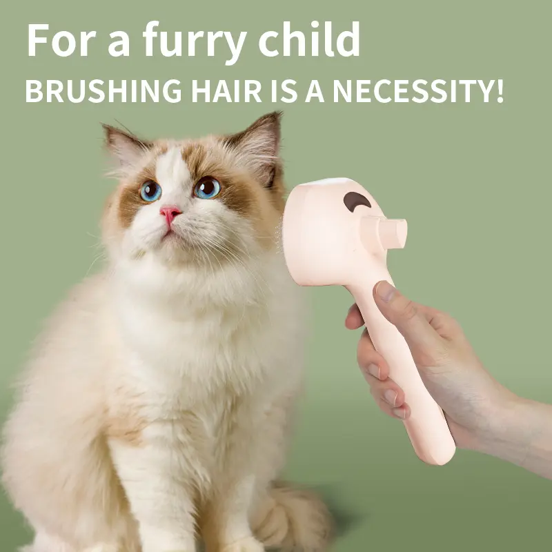 Pet spray hair removal comb, one button hair removal comb, spray odor removal, cat brush, dog beauty brush