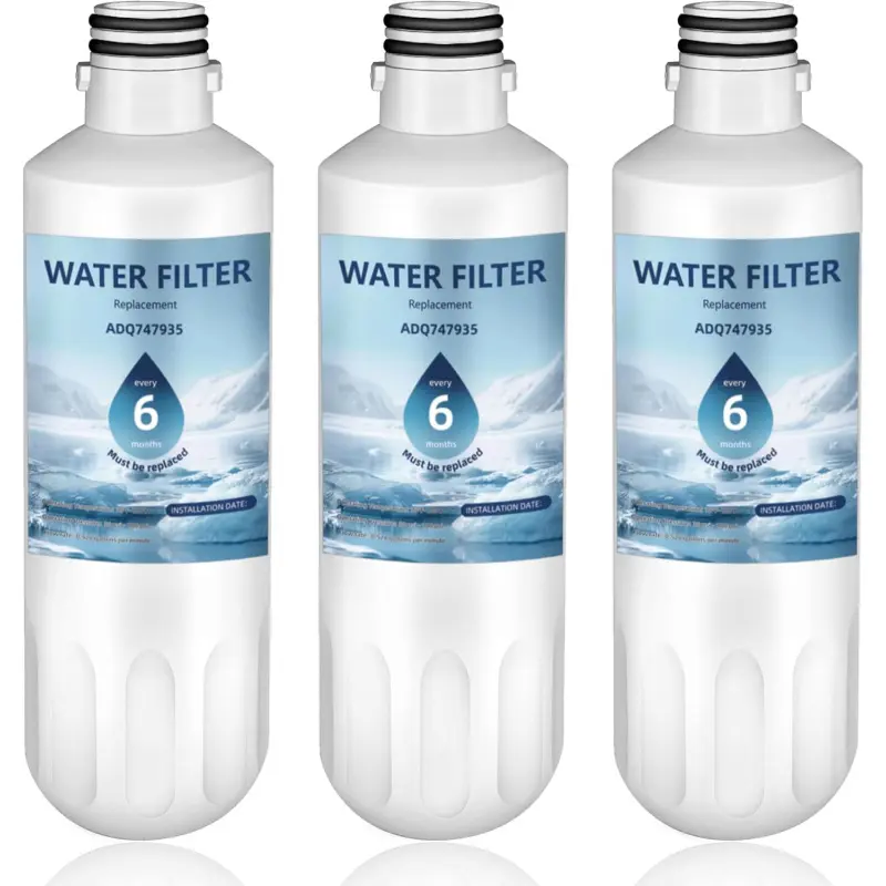 LT1000P Biodegradable Activated Carbon Block Water Filter - 6-Month Replacement for LG LT1000P/PC/PCS ThinQ, ADQ747935, ADQ73214402, AGF80300704, LFXC22596S, LRFS28XBS, LRFLC2706S, LRMXS2806S, LMXS28626S, Quick Load, Removes Impurities, 6-Month Life
