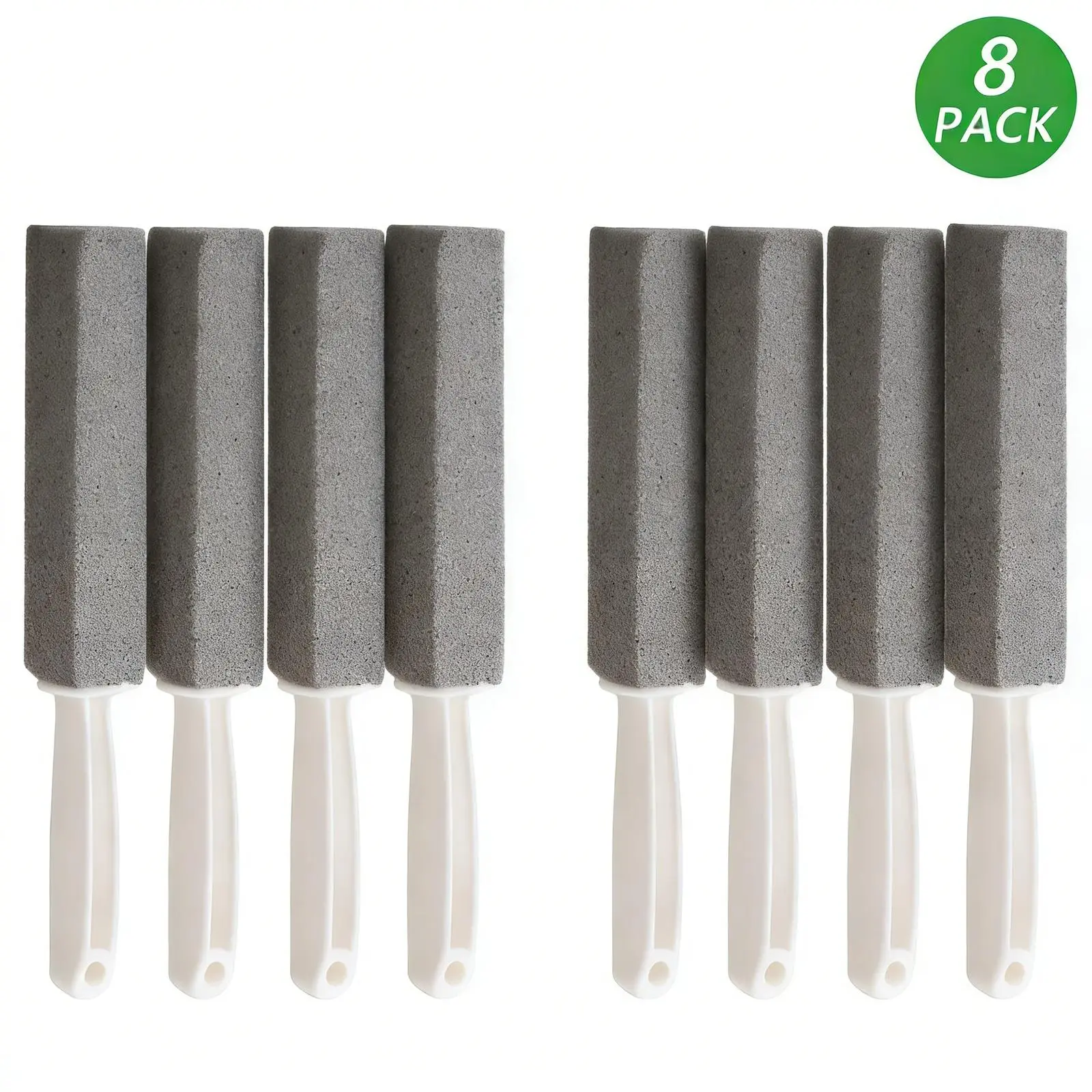 8PCS Natural Stone Eco-Friendly Pumice Cleaning Blocks - Kitchen & Barbecue Grill Utensil, No Scrubbing, No Mess,summervibes