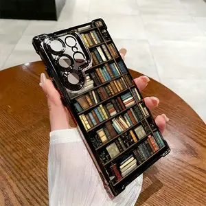 Creative Phone Case with Vintage Book Patterns, Compatible with Galaxy S25, S24, S23, S22, S21 FE Ultra Plus, Featuring a Transparent Soft Back That Is Drop-Resistant for 4G And 5G.