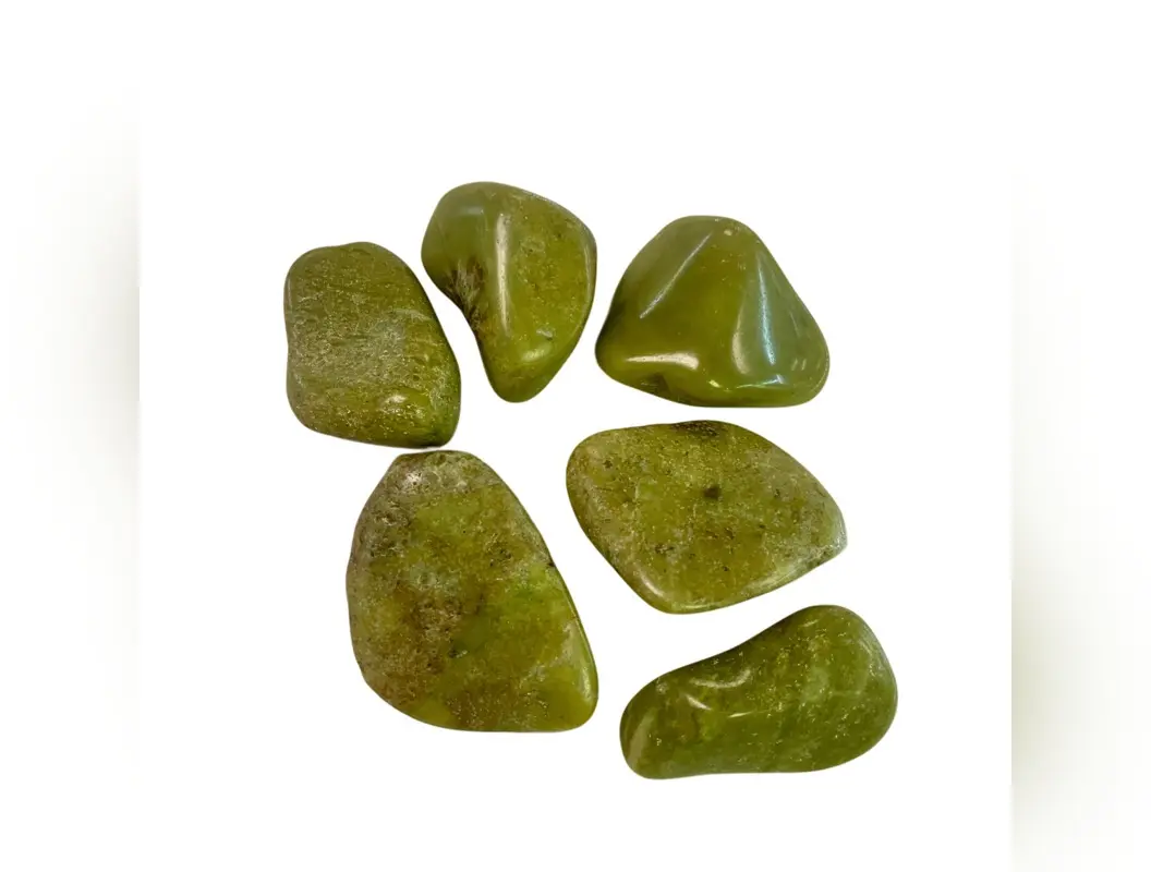 Green Opal Tumbled Stone Rare