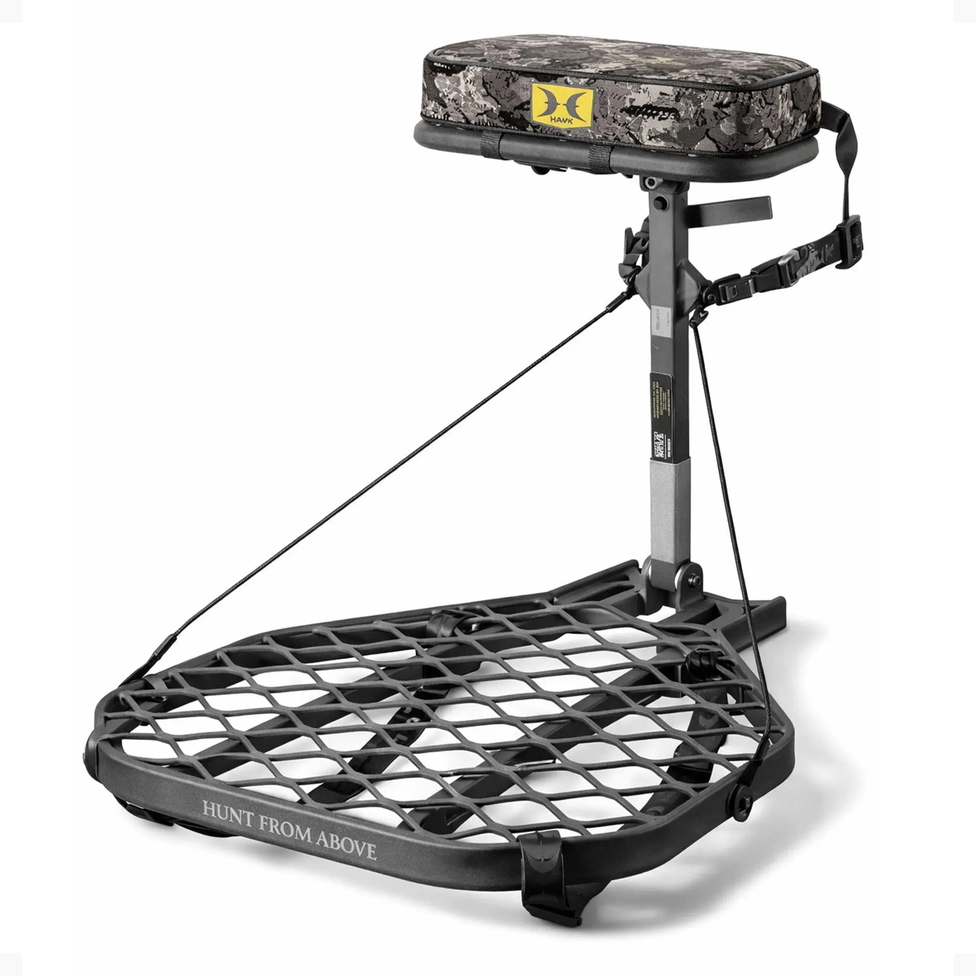 Hawk Helium XL Hang-On Treestand, Ultimate Large and Lightweight Stand, Grey