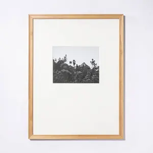 18" x 24" Matted to 8" x 10" Gallery Frame Natural Wood - Threshold designed