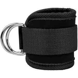 Ankle Strap Ankle Resistance Band Wrist Cuff Padded Strap Adjustable Fitness Glute Kickback D-Ring for Cable Machine Gym Foot Leg Training Brace Support