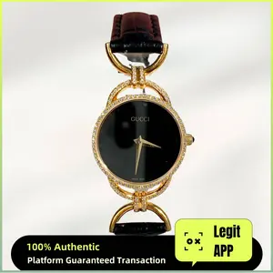 Gucci Vintage 23mm Quartz Black Dial Diamond Ladies Watch/ 21023534