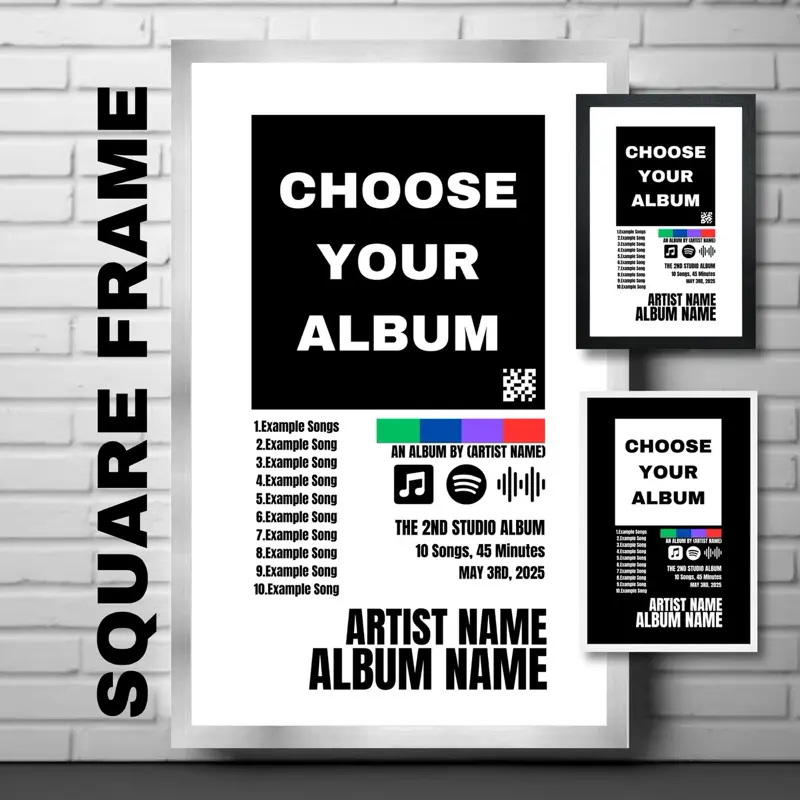 Custom Framed Album Poster - Custom Posters For Independent Artist’s - Framed Album’s