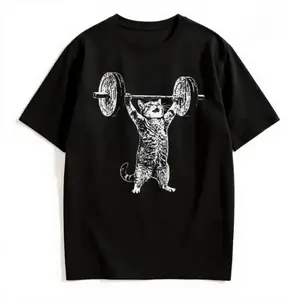 Funny Cat Gym Shirt, Cat Workout T Shirt, Funny Deadlift Cat Meme Shirt, Gym Shirt, Vintage T-Shirt, For Him, Gym, Fitness Gift, Pump Cover, Workout Tshirt, Unisex Cotton Crewneck T-Shirt - Medium, Short Sleeve, Casual Streetwear Printed Tee