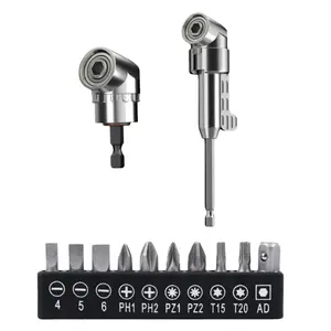 Corner Angled Screwdriver Drill Adapter Screwdriver Batch Wrench Driver Bending Batch Hand Repair Tools Drill Extension Screwdriver Connector