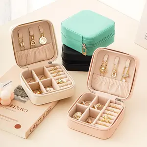 1 jewelry box, watch organizer, lipstick/cosmetic organizer, ring/earring/necklace display box, jewelry cabinet, travel jewelry box, dustproof and anti-oxidation jewelry box, women's gift, Dustproof Storage Box