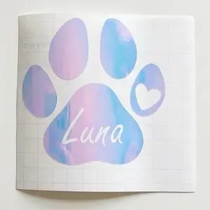 Forever Paw Print – Personalized Pet Decal