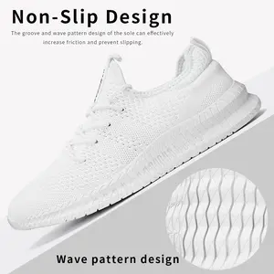 Men's Fashion Breathable Lace up Knitted Sneaker-6056 Closed Trainer