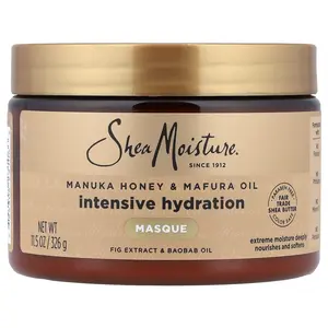 SheaMoisture Manuka Honey & Mafura Oil, Intensive Hydration Hair Masque, 11.5 oz (326 g)